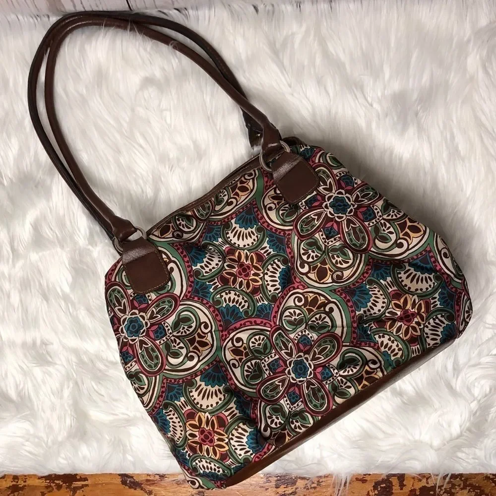 Rosetti floral shoulder bag accordion tote hobo